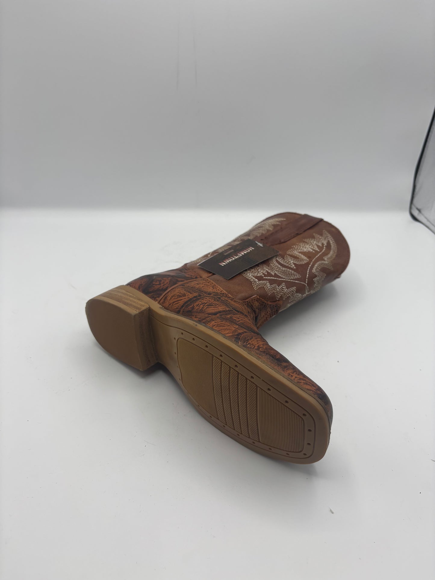 Pirarucu - Brown - Square Toe - Single Stitched