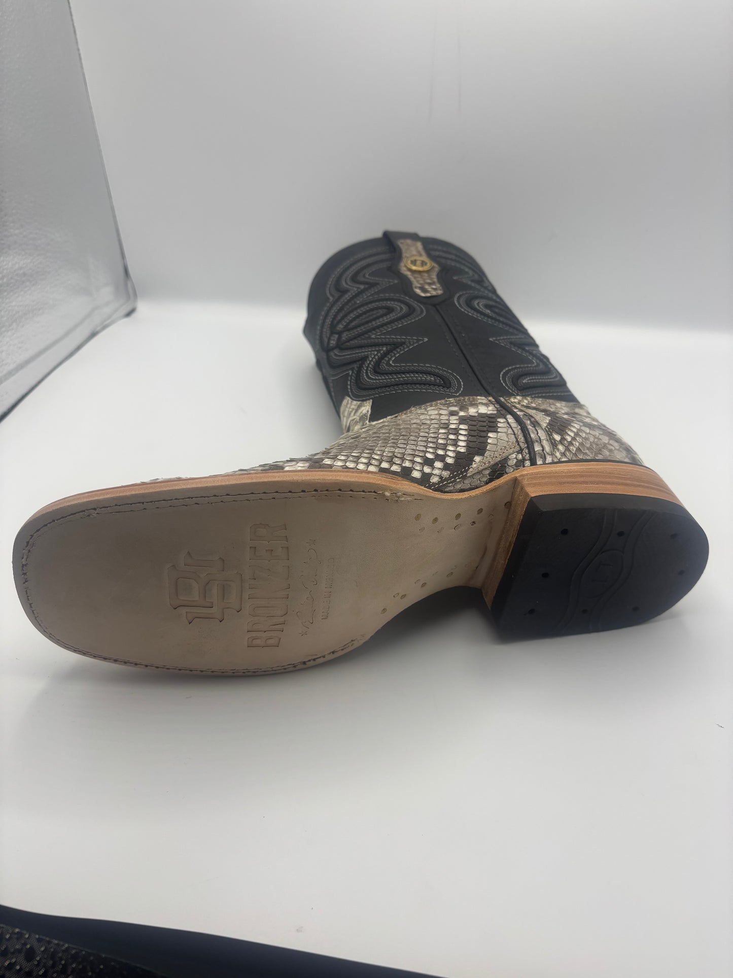 Exotic - Python Skin - Square Toe - Double Stitched